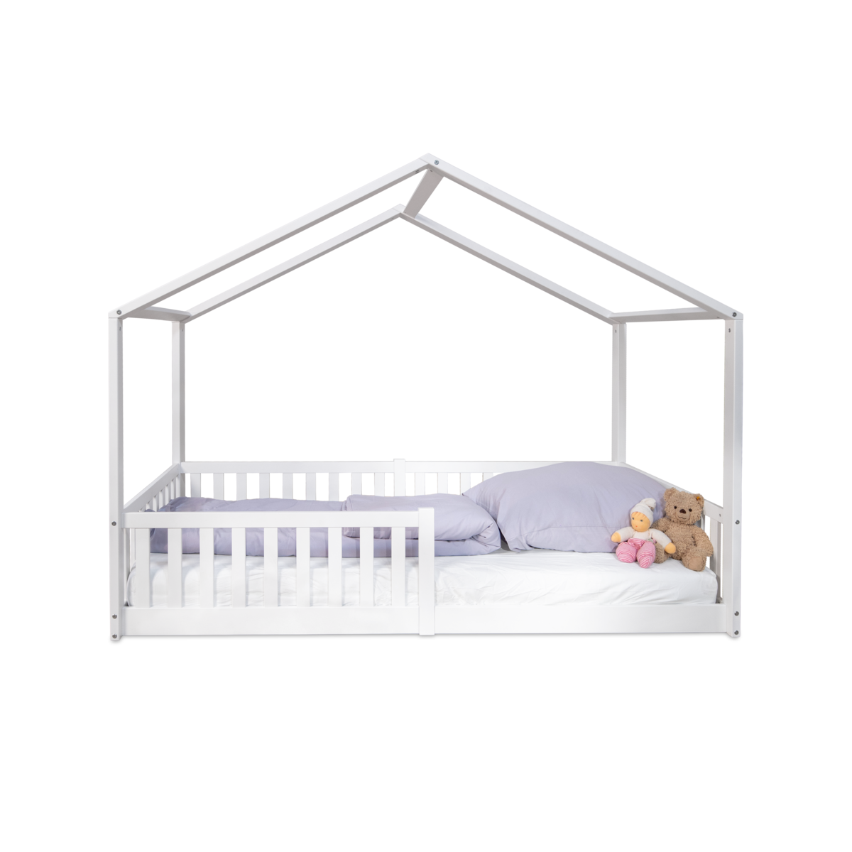 tiSsi® Enno Montessori Huisbed 90x200 cm – Wit Beukenhout by tiSsi ® Familie beginnt mit uns™