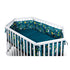tiSsi® Boxkleed 6-Hoekige Box – Petrol Jungle | 93x133 cm by tiSsi ® Familie beginnt mit uns™