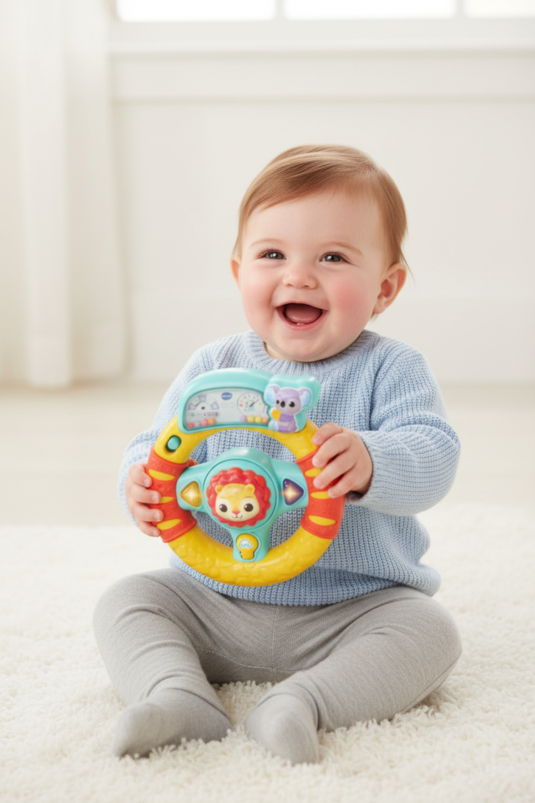 VTech Toeter & Draai Stuurtje – Interactief babyspeelgoed by VTech