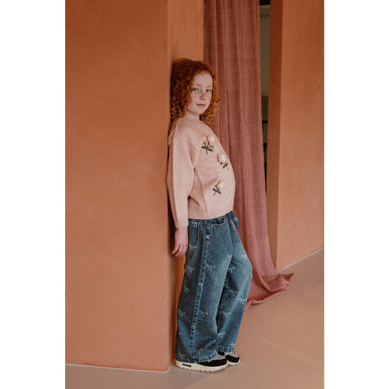 Rae Jeans – Losse Denim met Lintjesprint