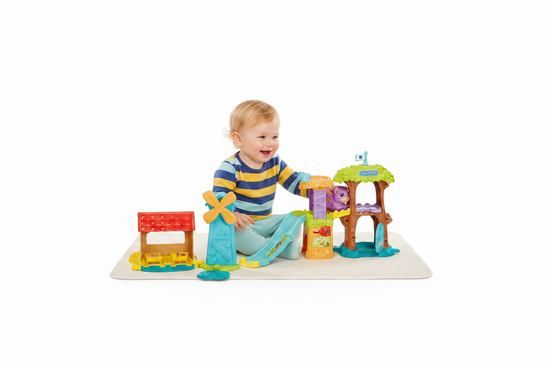 VTech Rol & Dol Dieren Speeltuin + Kaat Koe – Interactief babyspeelgoed by VTech