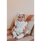 Erin Romper – Witte Romper met Geborduurde Bloemen