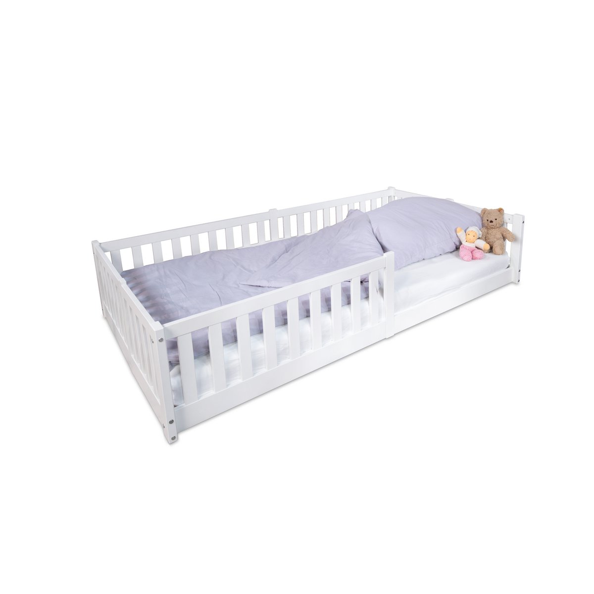 tiSsi® Enno Huisbed & Vloerbed 120x200 cm – Massief Beukenhout White by tiSsi ® Familie beginnt mit uns™