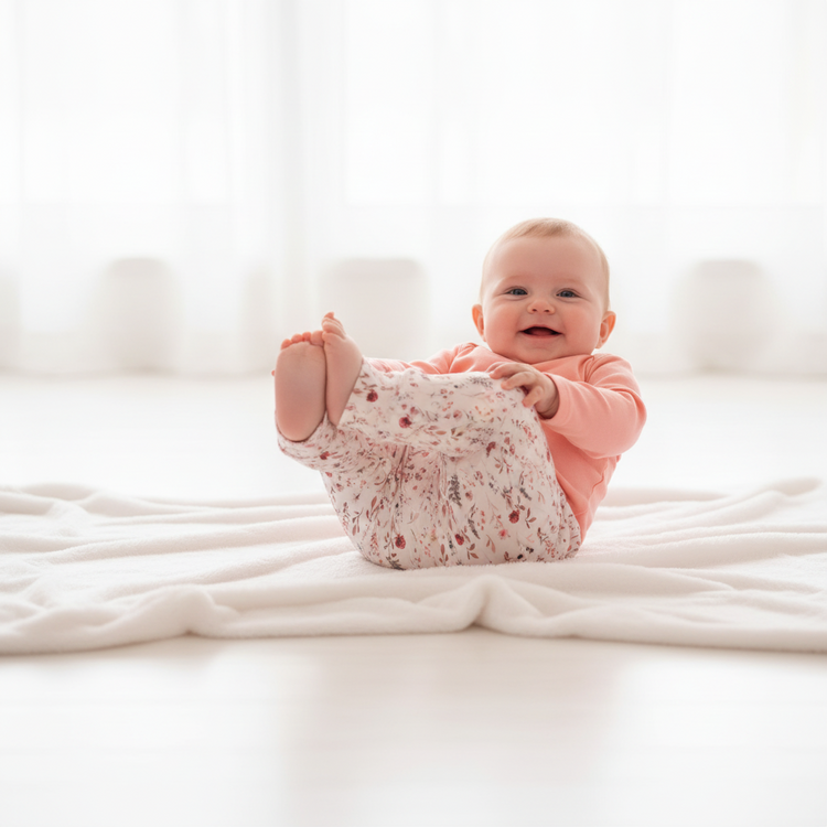 Broekje romantic flower - Esjalynn kids