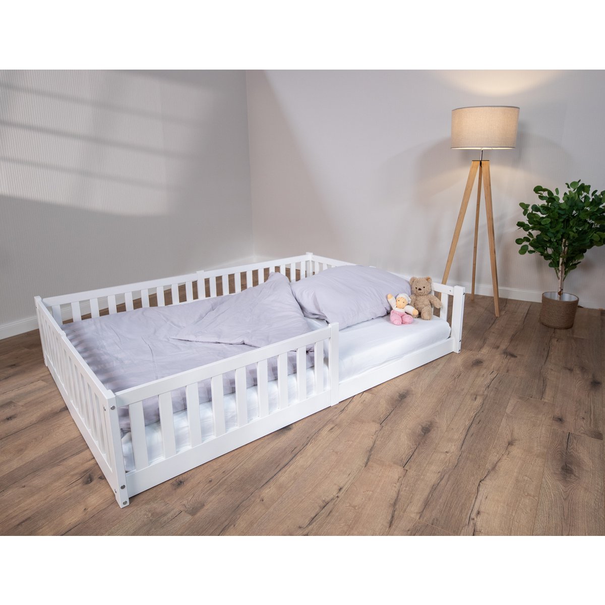 tiSsi® Enno Montessori Huisbed 140x200 cm – Wit Beukenhout by tiSsi ® Familie beginnt mit uns™