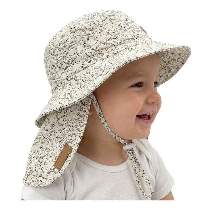 HECKBO Babyzonnehoed Dino | UPF 50+ | Nekbescherming | Maat 6-18M & 6-24M by HECKBO Germany