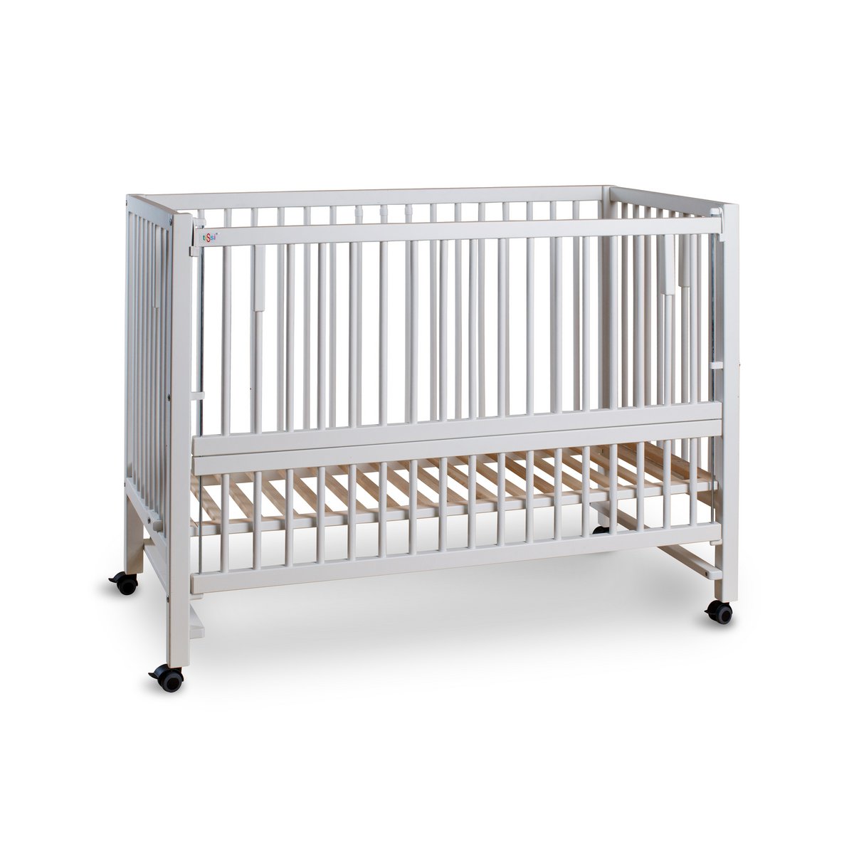 tiSsi® Hajo XXL Aanschuifbed & Wieg 120x60 cm – Wit Beukenhout by tiSsi ® Familie beginnt mit uns™