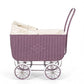 ByASTRUP Retro Poppenwagen Rotan – Paars by ByASTRUP