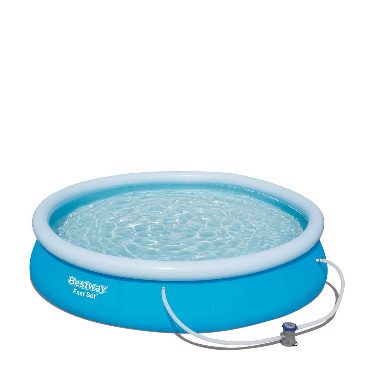 Bestway FastSet Opblaaszwembad 366x76cm – Inclusief 12V Pomp | Snel Klaar voor de Zomer by Bestway