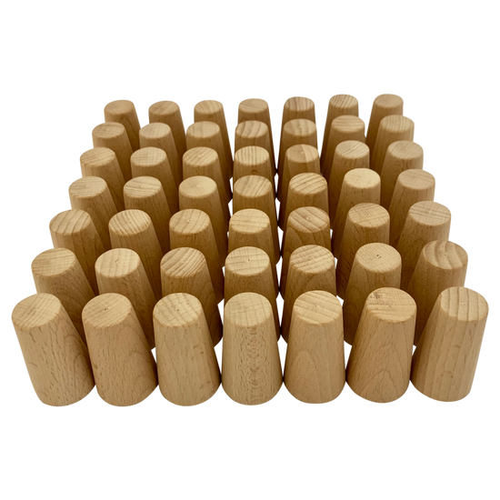 Mini Naturel Kegels 49-delig | Papoose by Papoose