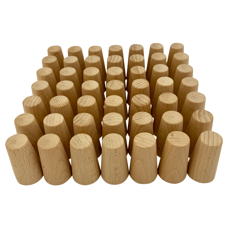 Mini Naturel Kegels 49-delig | Papoose by Papoose