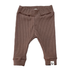 Newborn broekje rib jersey mocha - Esjalynn kids