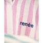 Casilin Badponcho – Candy Pink & amp; White Stripe