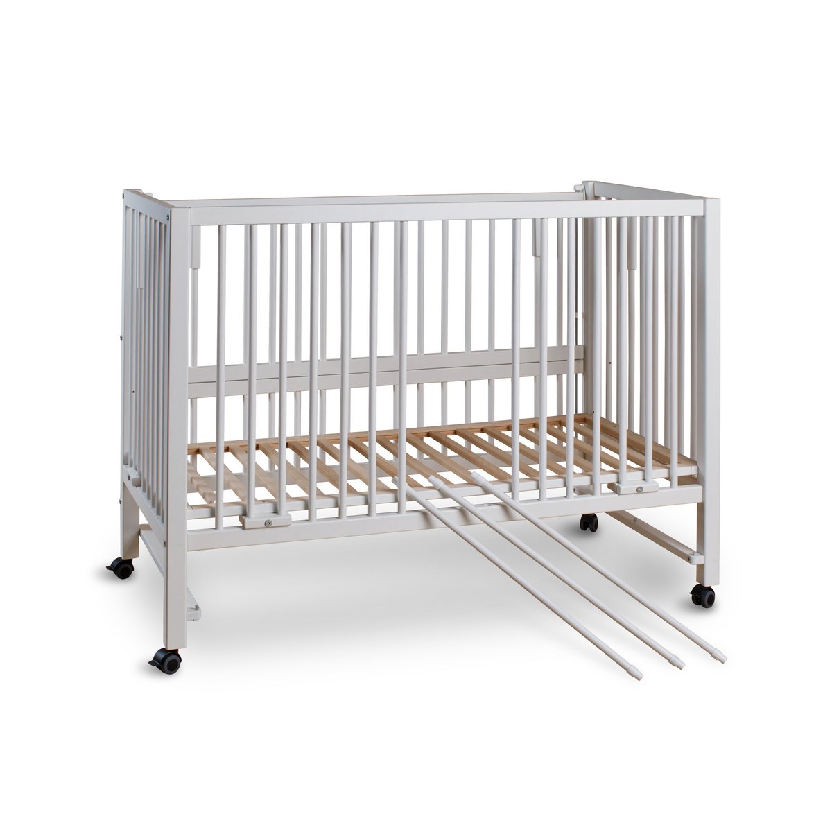 tiSsi® Hajo XXL Aanschuifbed & Wieg 120x60 cm – Wit Beukenhout by tiSsi ® Familie beginnt mit uns™