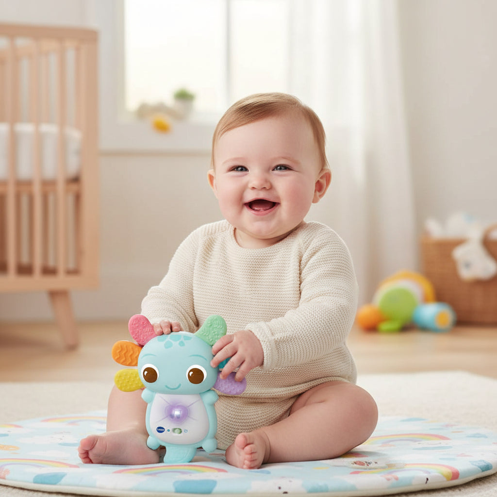 VTech Bijtring Monstertje – Zacht babyspeelgoed by VTech