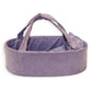 MAMAMEMO Poppenreiswieg Corduroy Lila – 35 cm | Speelgoed Pop & Teddybeer by Mamamemo