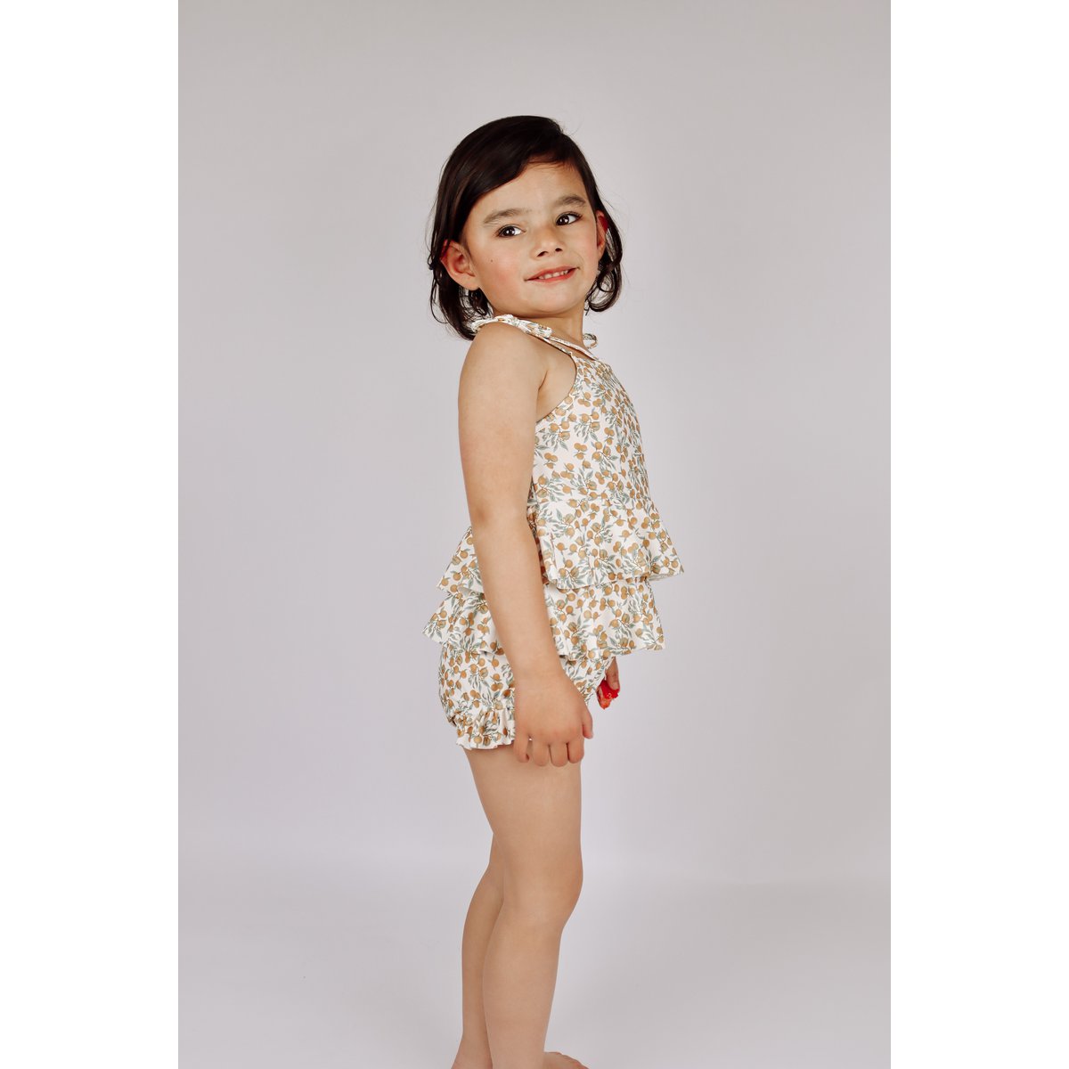 Amy Badpak Oranje Meisjes | Inclusief Badmuts | La Olivia Kids by La Olivia Kids