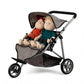 Samen op pad! MAMAMEMO® Luxe Tweelingbuggy voor Poppen & Beren