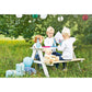 Picknickbank voor kinderen "Nicki für 4", wit