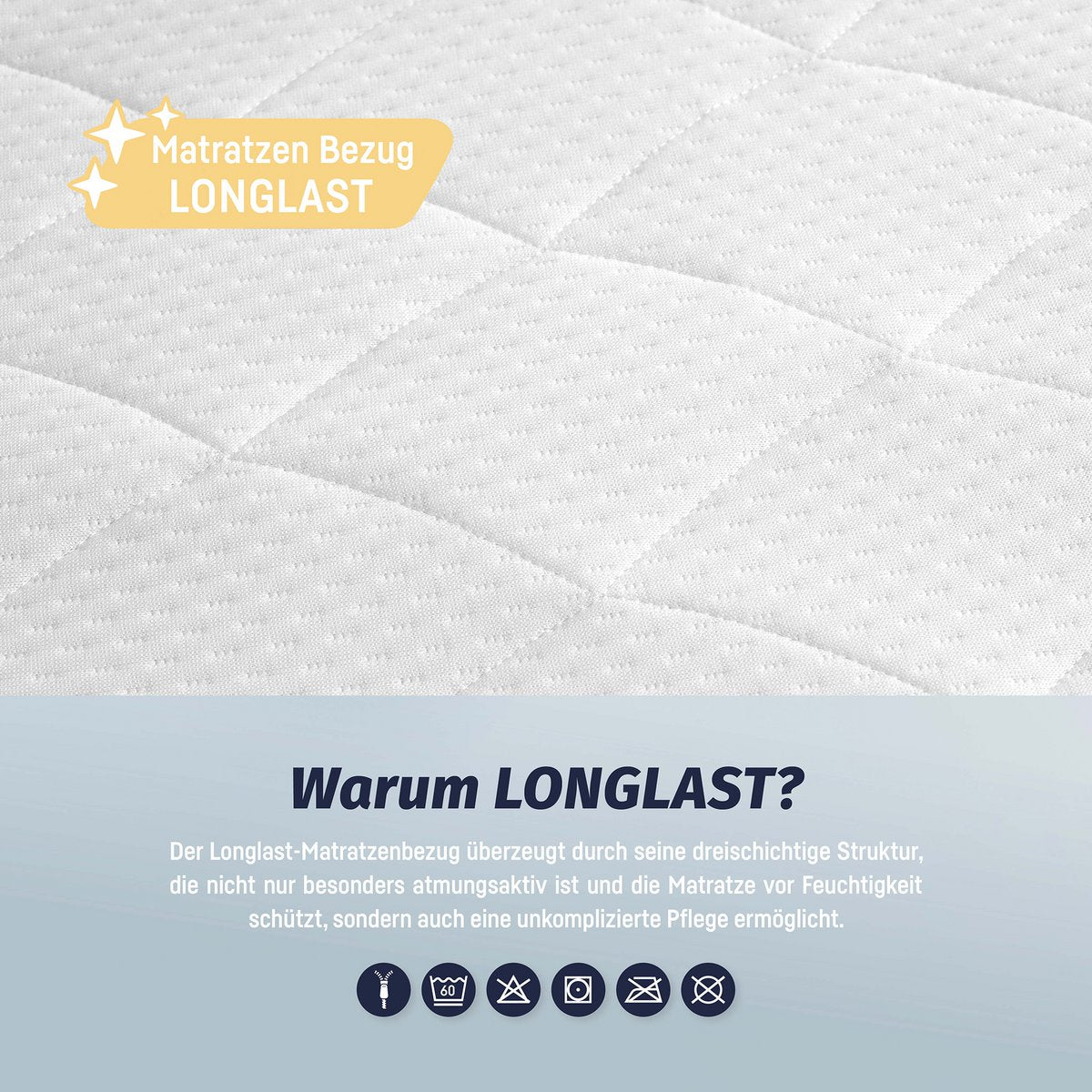 tiSsi® Monti Jeugdmatras 90x200 cm – Comfortschuim met Longlast Hoes by tiSsi ® Familie beginnt mit uns™