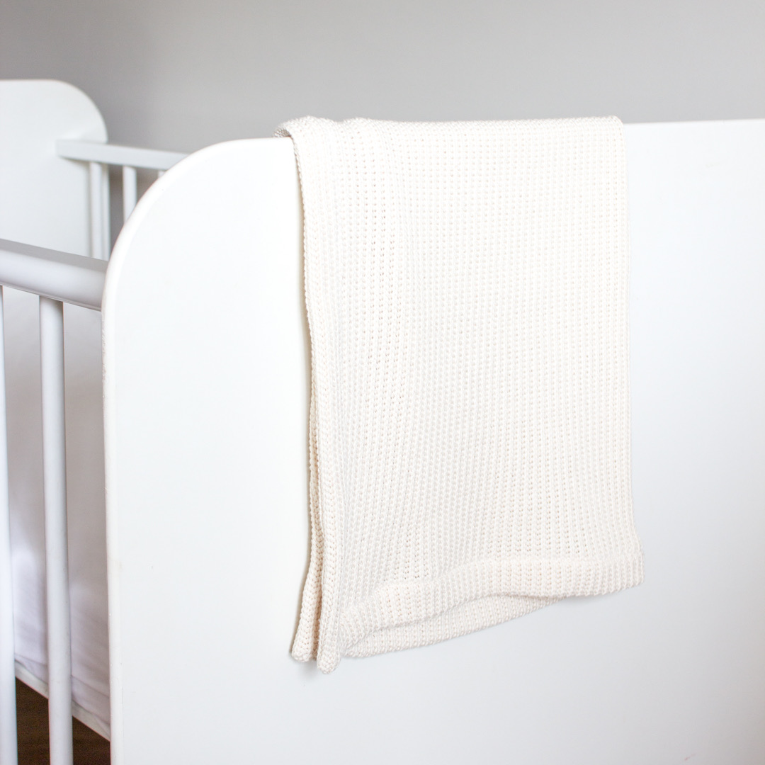 Wieg-/ledikant deken big knit natural - Esjalynn kids