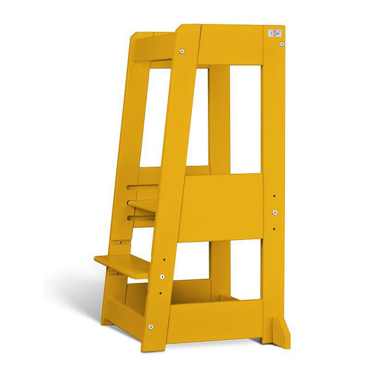 tiSsi® Leertoren FELIX Beuk Zonnebloem Geel – In Hoogte Verstelbaar by tiSsi ® Familie beginnt mit uns™