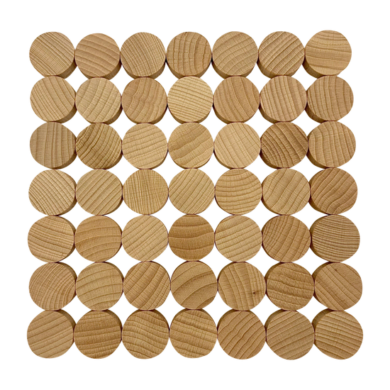 Mini Naturel Concave Vormen 3cm 49-delig | Papoose by Papoose