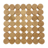 Mini Naturel Concave Vormen 3cm 49-delig | Papoose by Papoose