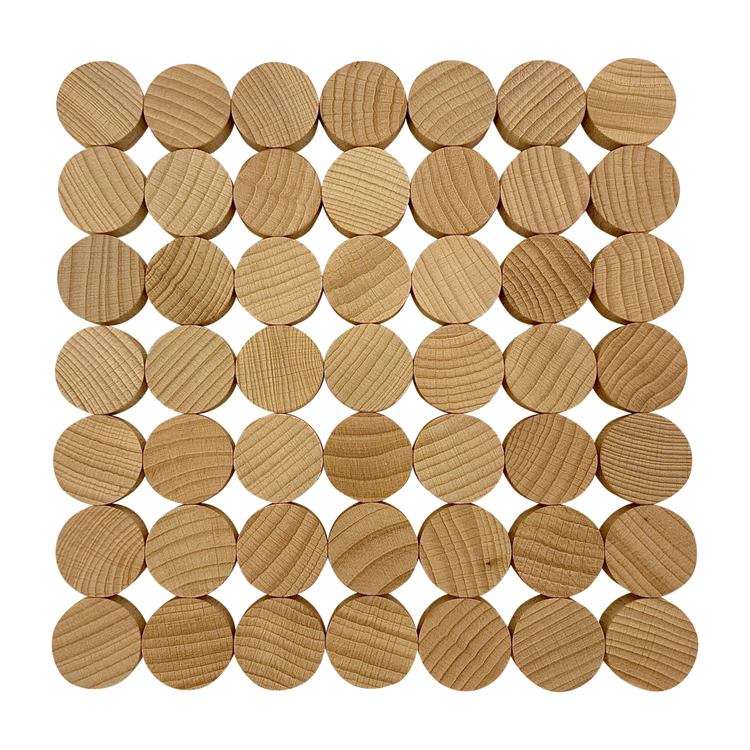 Mini Naturel Concave Vormen 3cm 49-delig | Papoose by Papoose