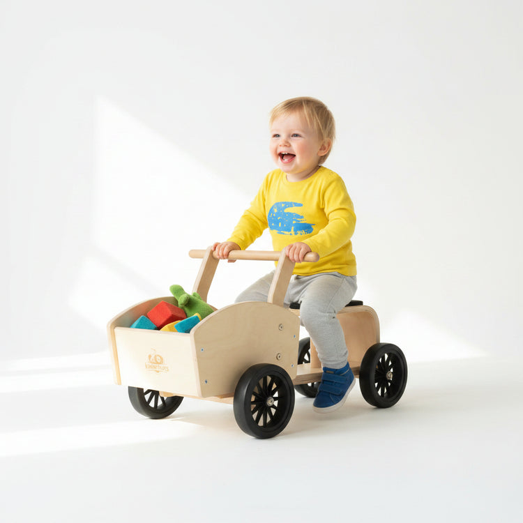 Kinderfeets Houten Bakfiets – Cargo Bike voor Peuters by Pertina / Van Dijk Toys