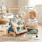 Titus Activiteitenloopwagen - Baby Loopwagen met Interactief Speelpaneel - Blau